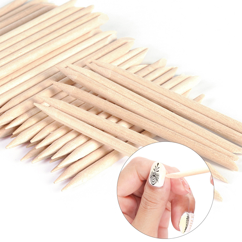 Nail Art Orange - 100 bâtonnets en bois d'oranger pour