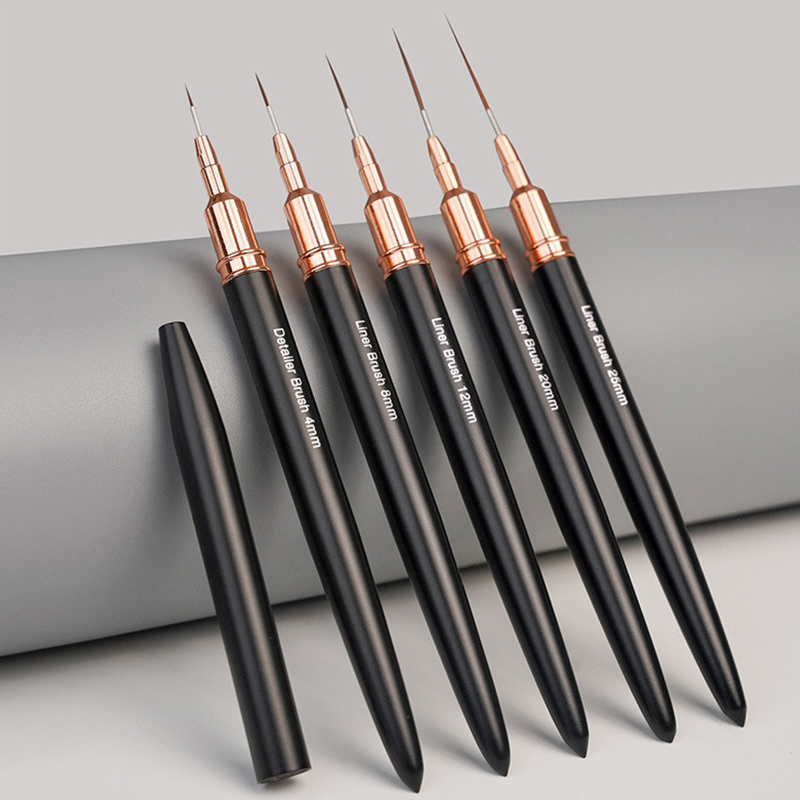 Nail Art Brush Set - # Lot de 5 pinceaux professionnels