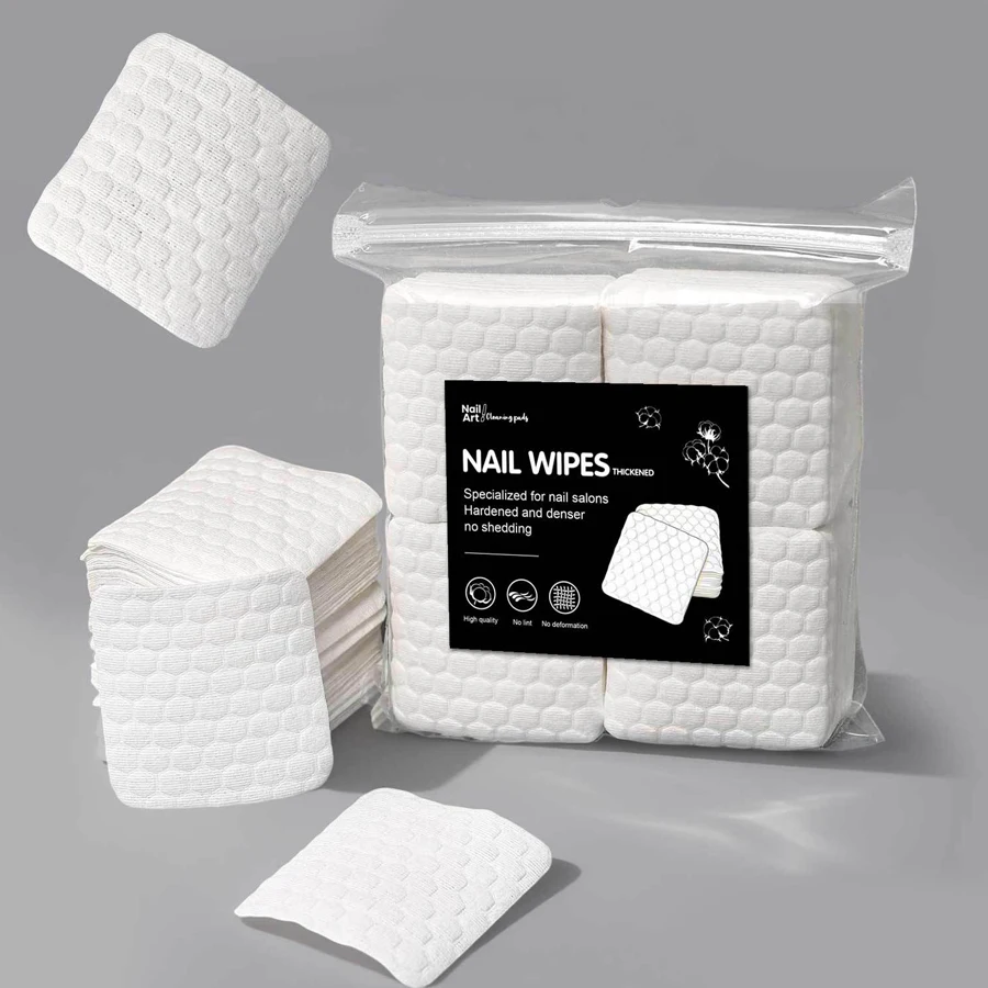 Nail Art Remove - 200 lingettes non pelucheuses pour ongles,