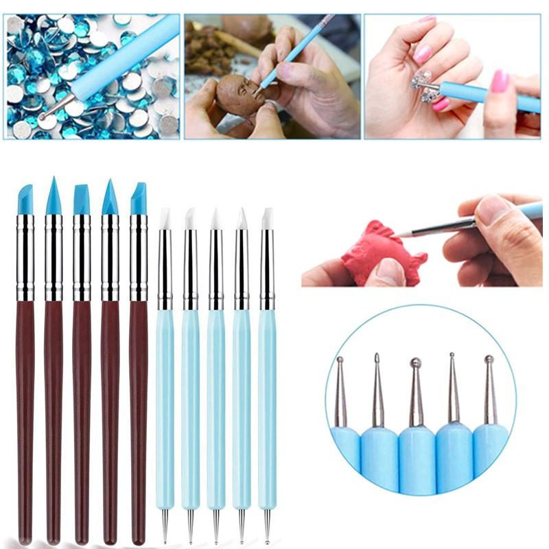 Nail Art Brush Set - Lot de 1/10/15 stylos à double