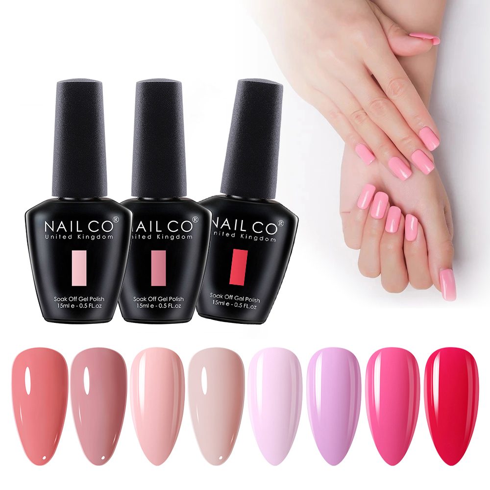 Nail Art Laki Laki - NAILCO-Verhéritage à Ongles Gel Rose Nude,