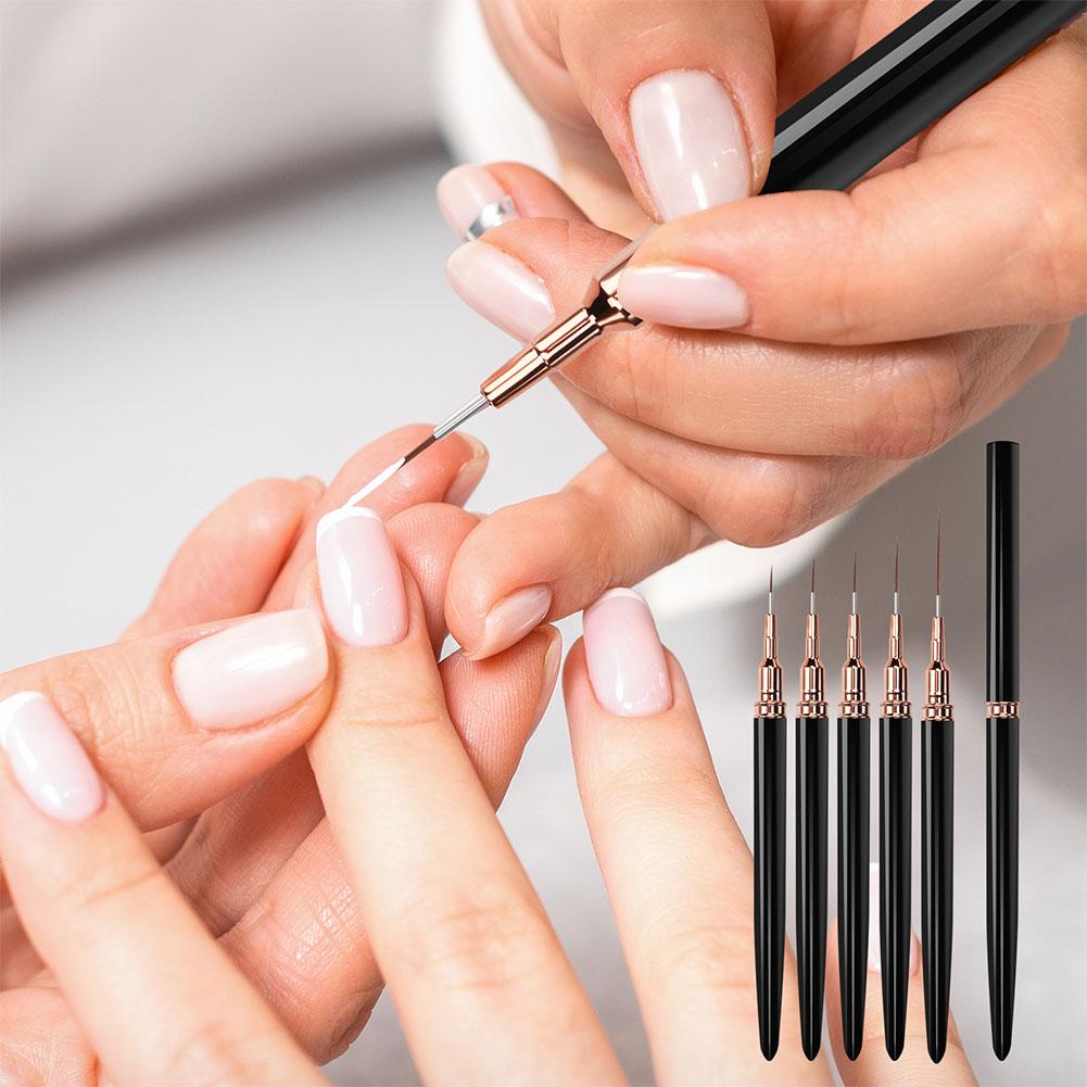 Lot de 5 pinceaux liner pour n - Nail Art Brush Set avis et prix