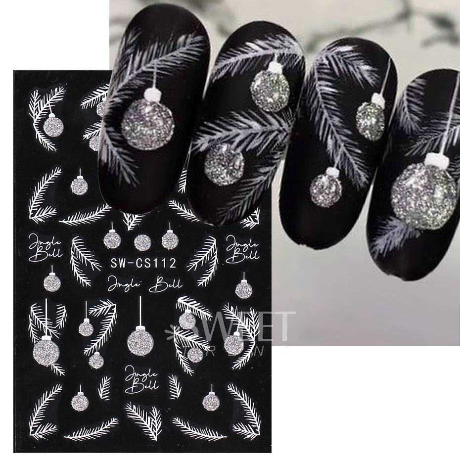 Autocollants pour vernis à ong - Nail Art Xmas Tree avis et prix