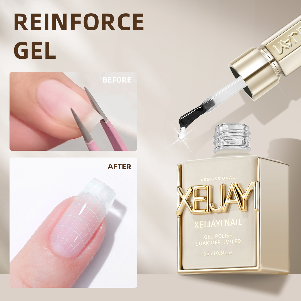 Vernis à ongles Gel transparen - Nail Art Orange avis et prix
