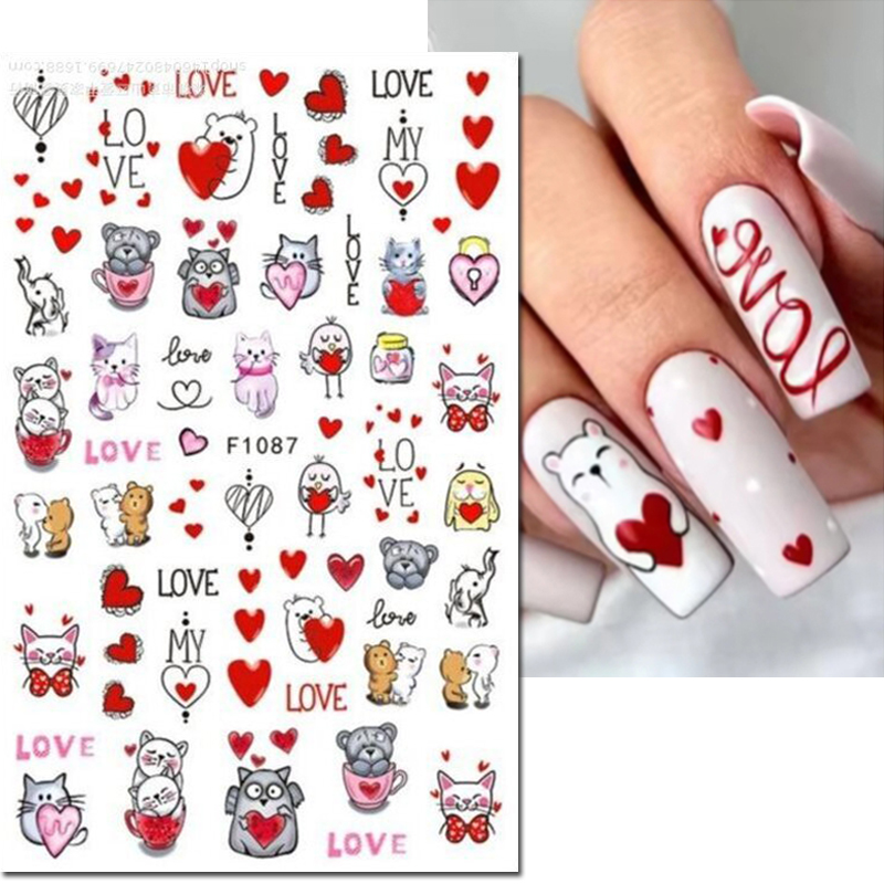 3d Nail Art décalcomanies sain - Nail Art Valentines Day avis et prix