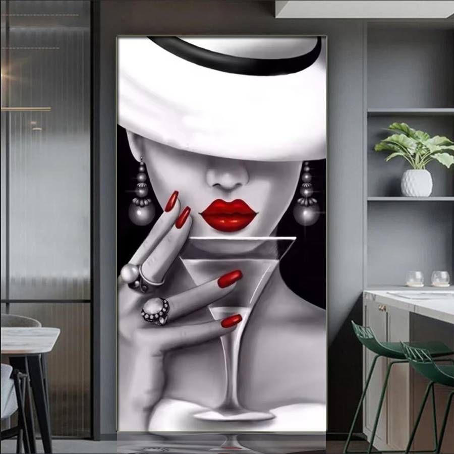 Femme élégante plein diamant m - Nail Art Valentines Day avis et prix