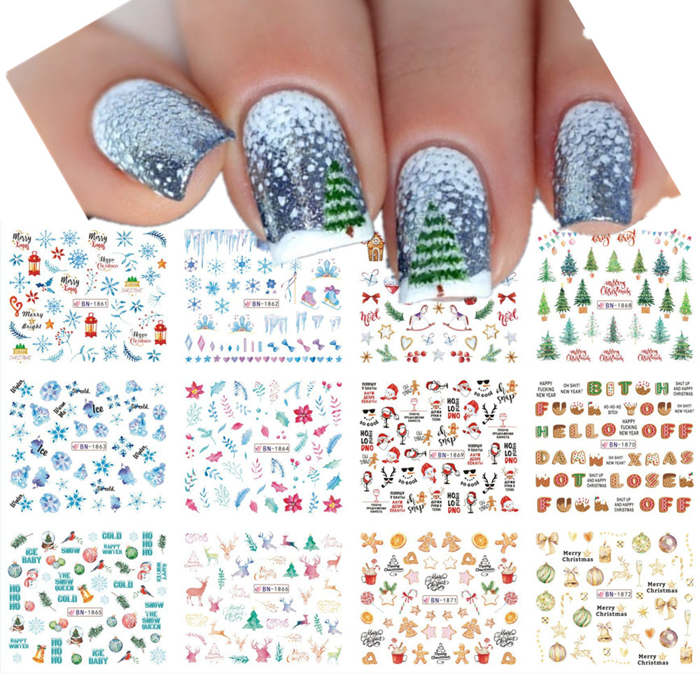 Décalcomanies à l'eau pour ong - Nail Art Xmas Tree avis et prix