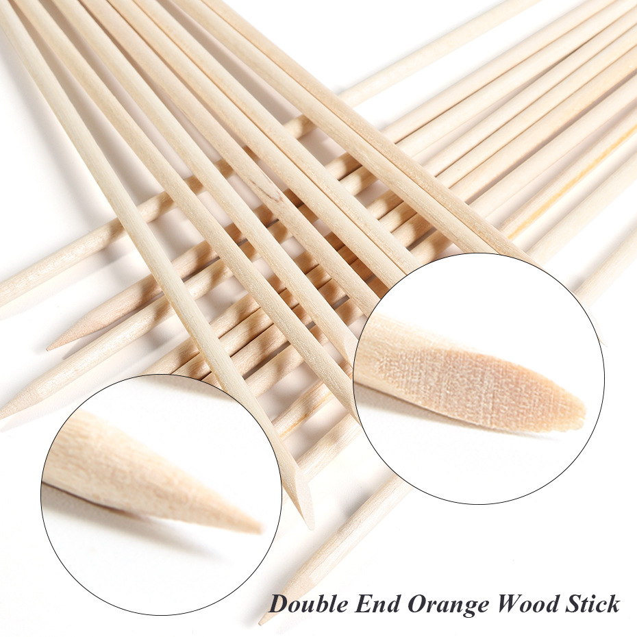 100 bâtonnets en bois d'orange - Nail Art Orange avis et prix