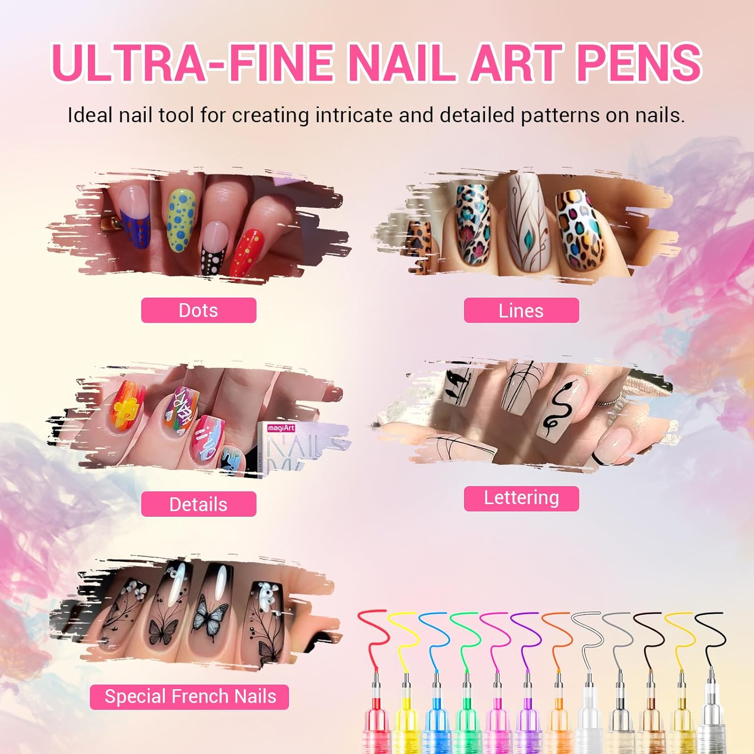 Ensemble de stylos pour nail a - Nail Art Brush Set avis et prix