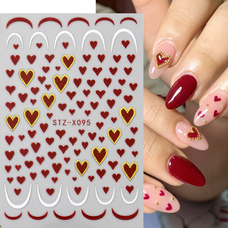 Autocollants Mini cœur d'amour - Nail Art Valentines Day avis et prix