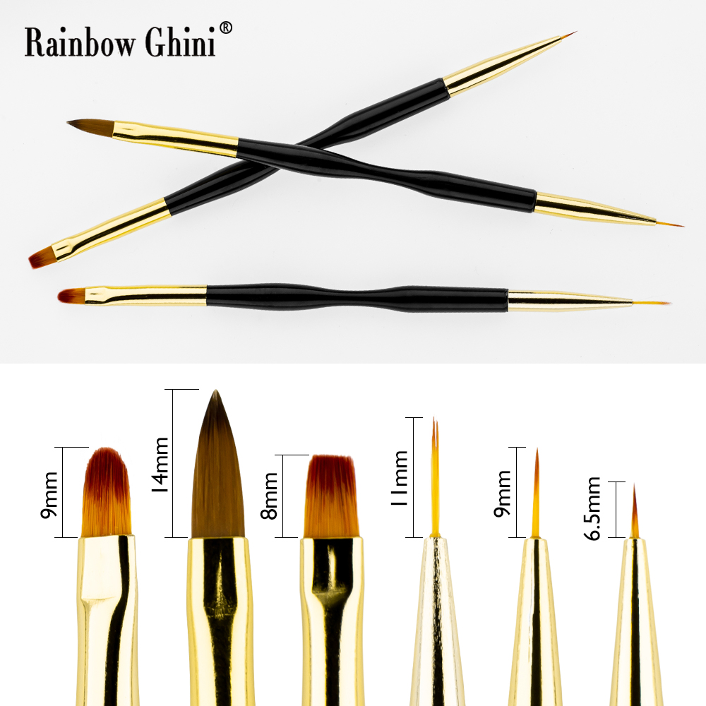 Rainbow Ghini – Lot de 3 pince - Nail Art Brush Set avis et prix