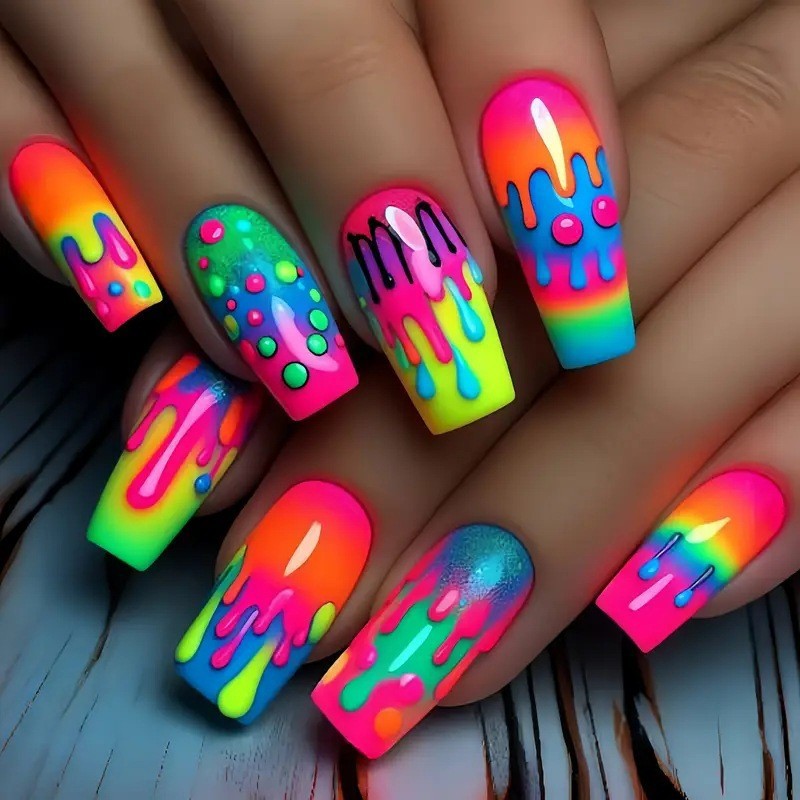 Faux ongles courts, moyens et  - Press On Nail Set avis et prix