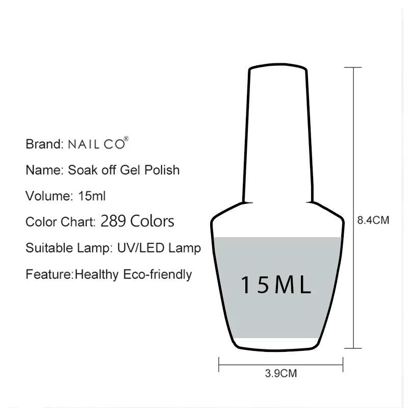 NAILCO 15ml UV Gel Vernis à on - Nail Art Laki Laki avis et prix