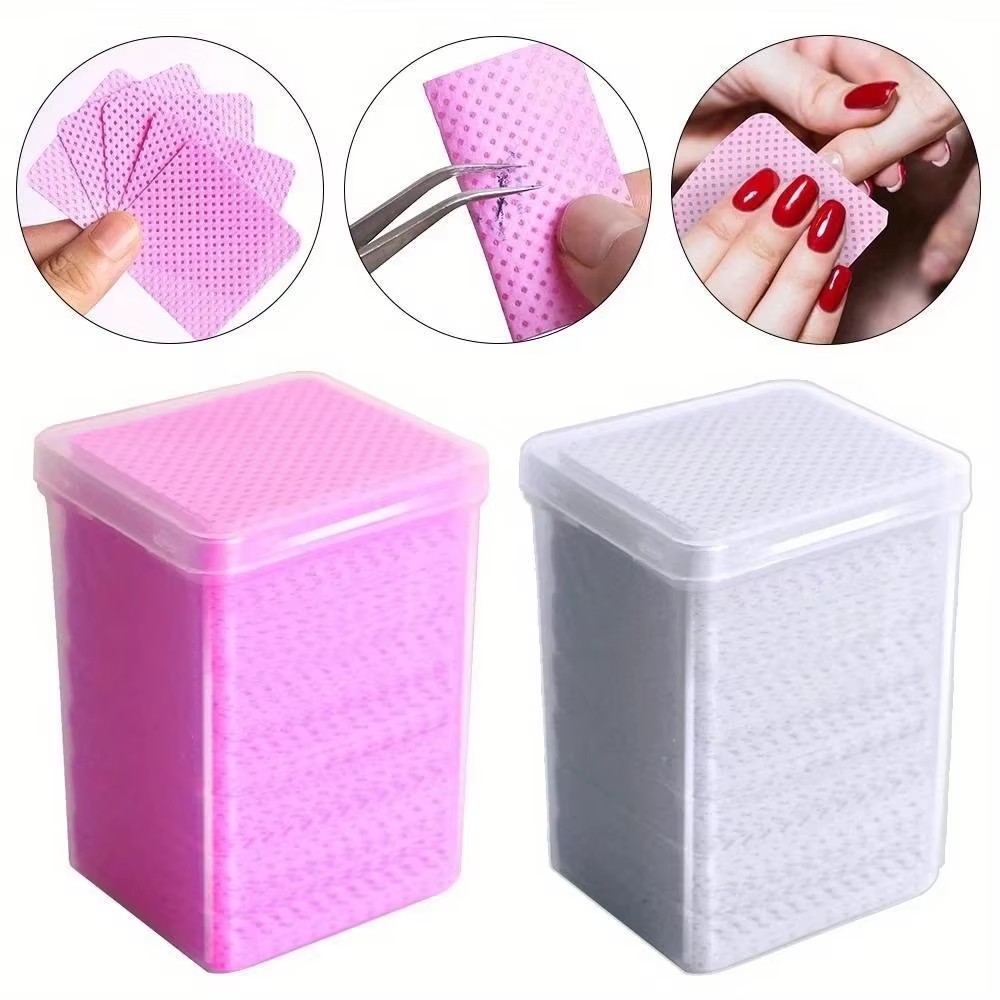 200 Lingettes Roses Anti-Peluc - Nail Art Remove avis et prix