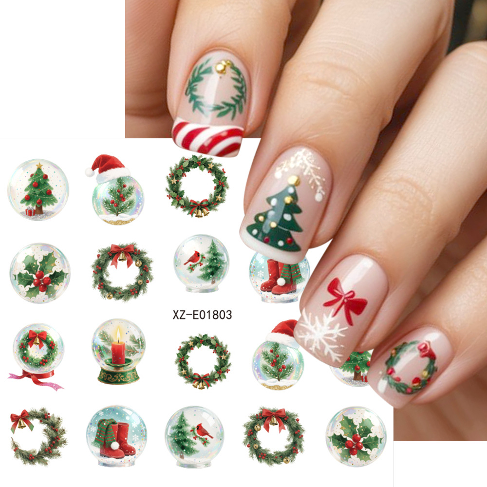 30 pièces/ensemble d'autocolla - Nail Art Xmas Tree avis et prix