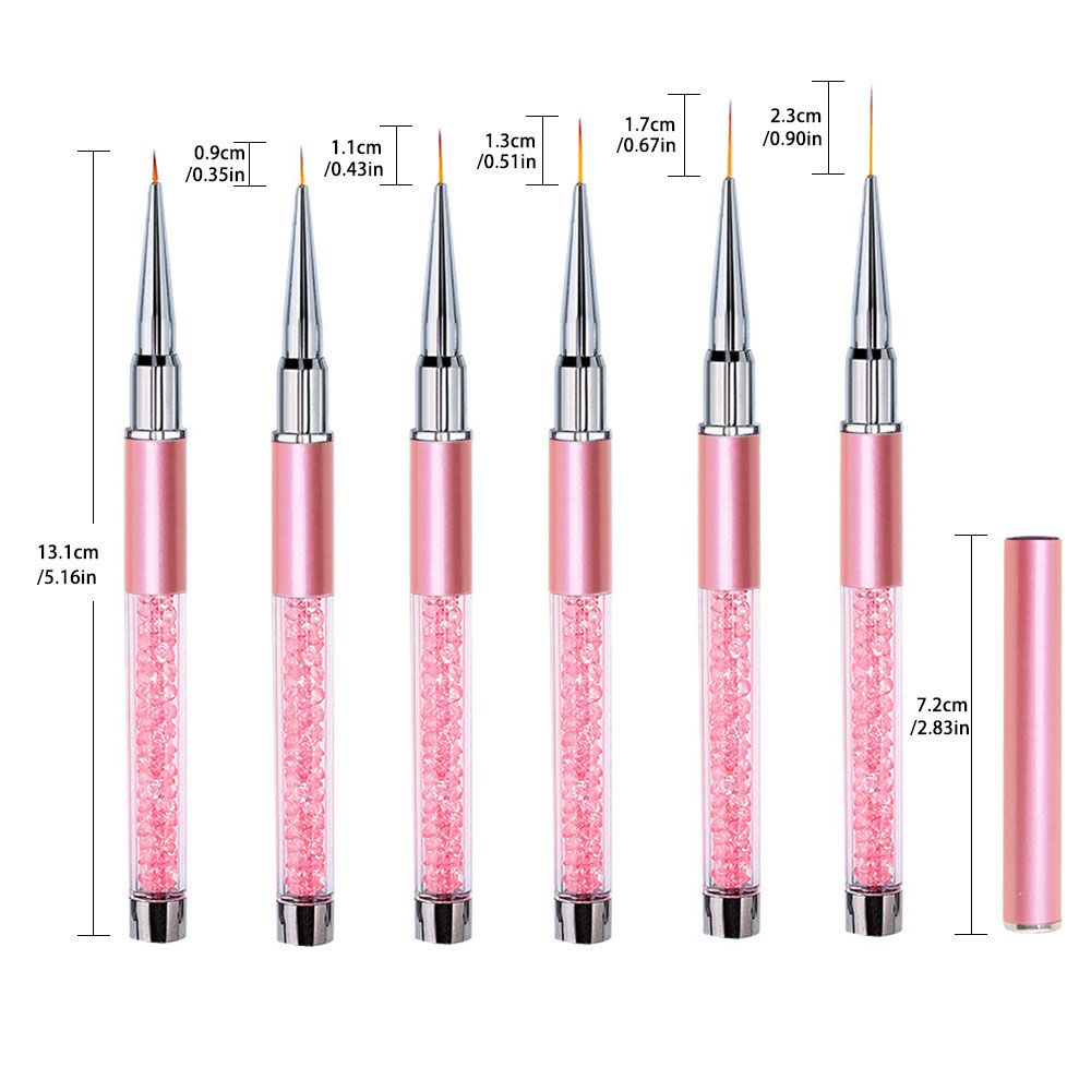Lot de 6 stylos de nail art en - Nail Art Brush Set avis et prix