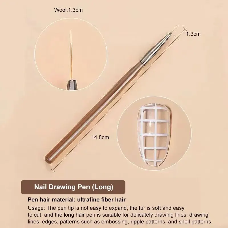 Lot de 9 pinceaux multi-têtes  - Nail Art Brush Set avis et prix