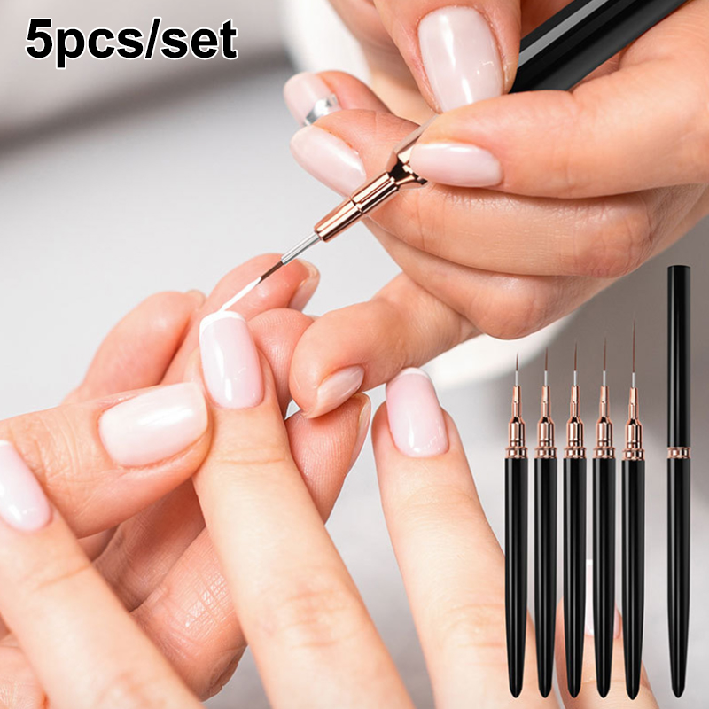 Z. Lot de 5 pinceaux professio - Nail Art Brush Set avis et prix