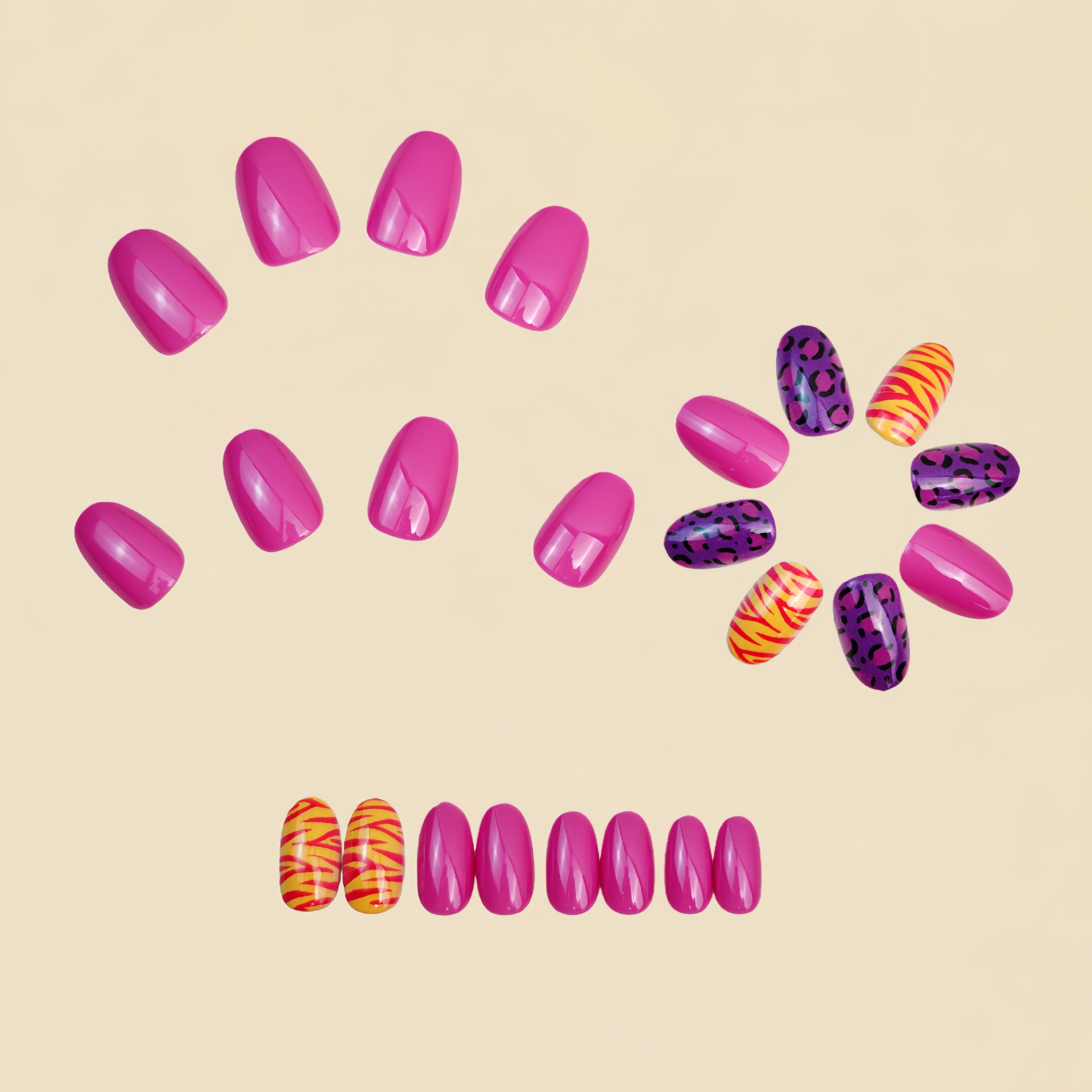 Faux ongles courts et longs po - Press On Nail Set avis et prix