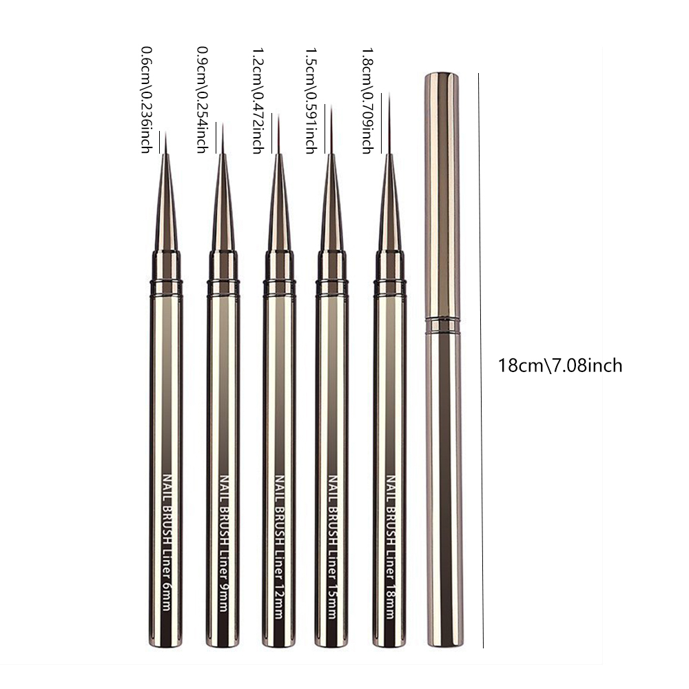 Ensemble de 5 pinceaux profess - Nail Art Brush Set avis et prix