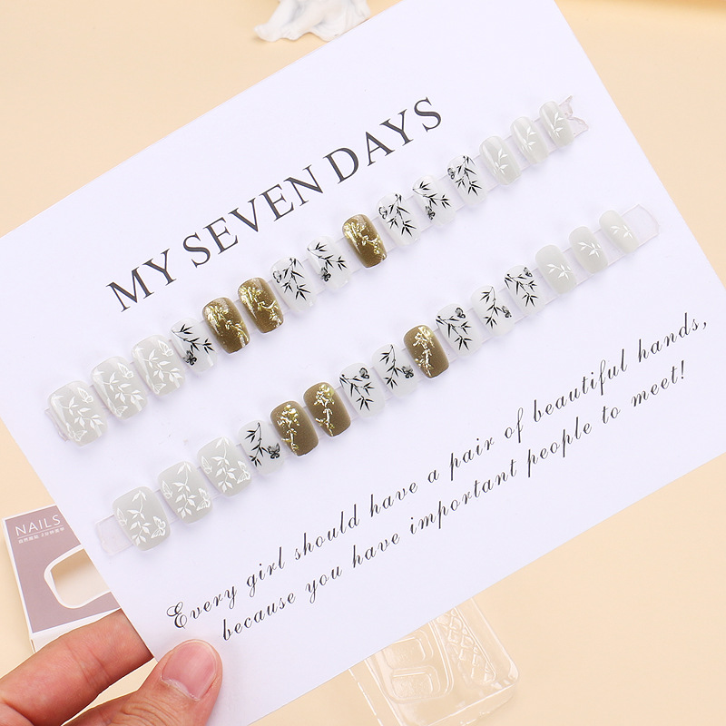 24 pièces/ensemble Nouveaux fa - Press On Nail Set avis et prix