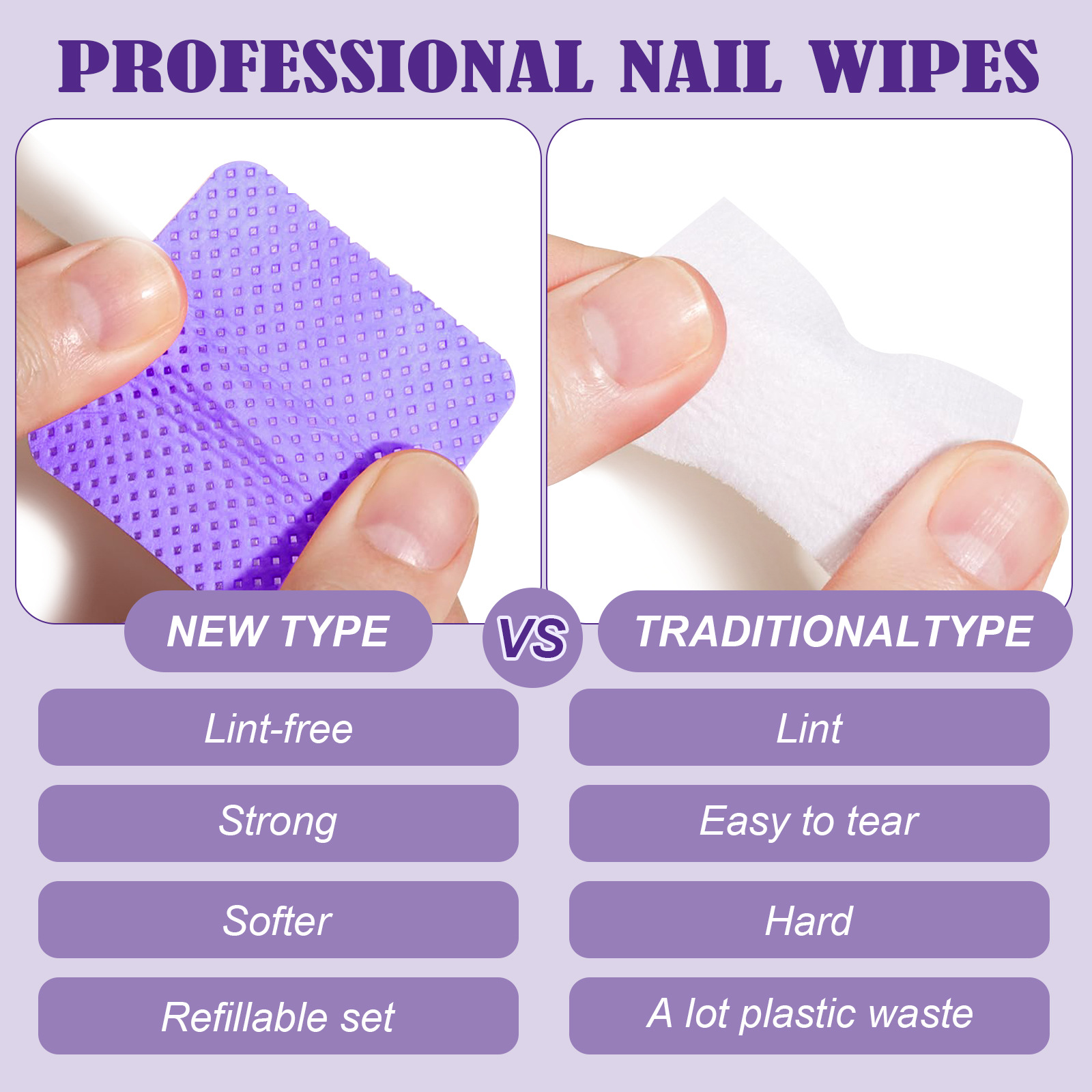 630/1200 lingettes nettoyantes - Nail Art Remove avis et prix