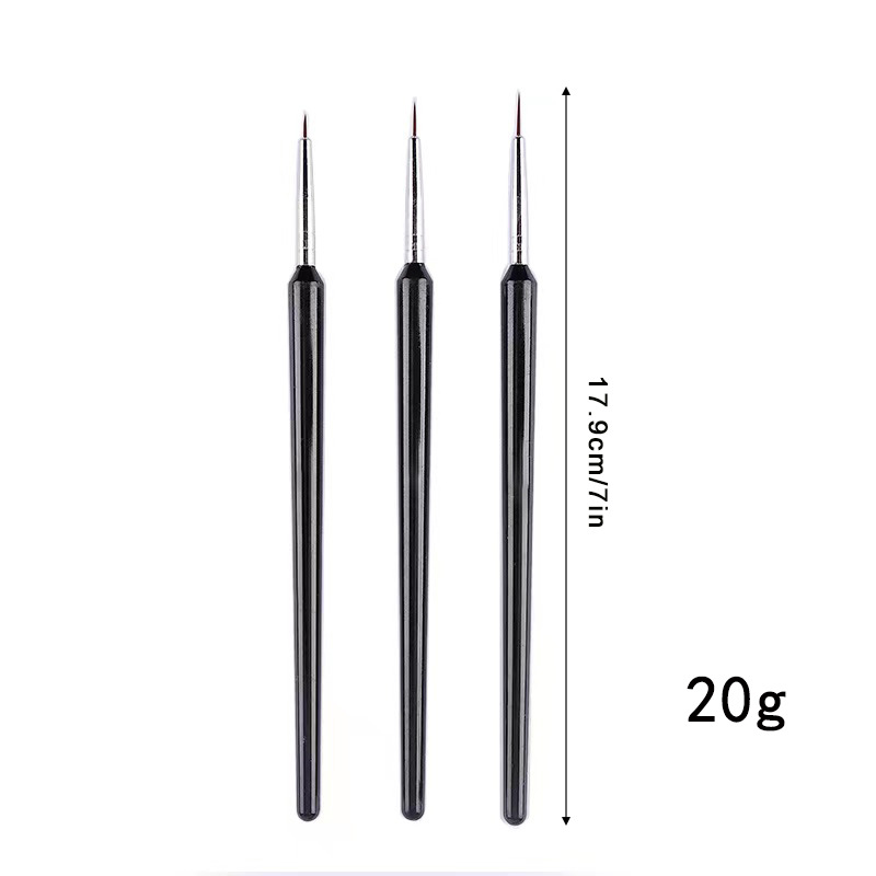 Lot de 3 pinceaux ultra-fins p - Nail Art Brush Set avis et prix