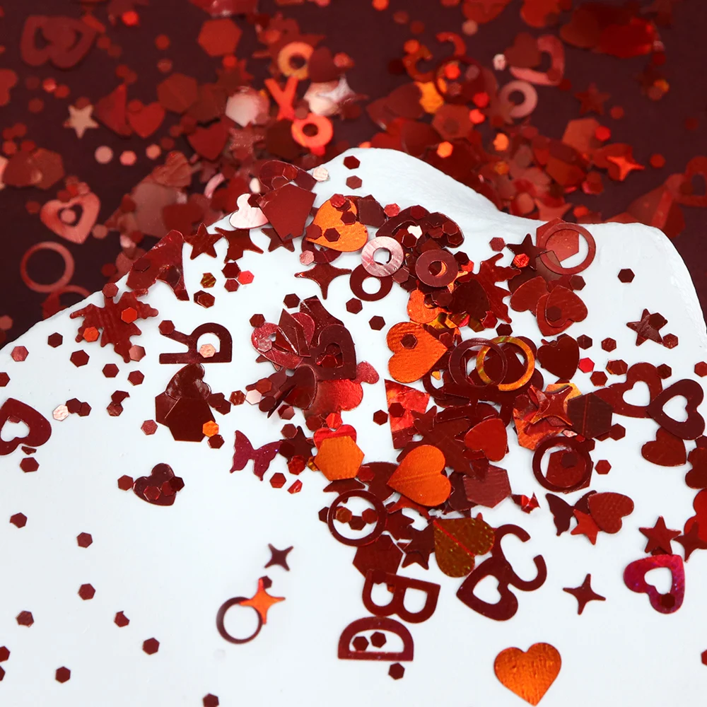 Flocons de paillettes holograp - Nail Art Valentines Day avis et prix