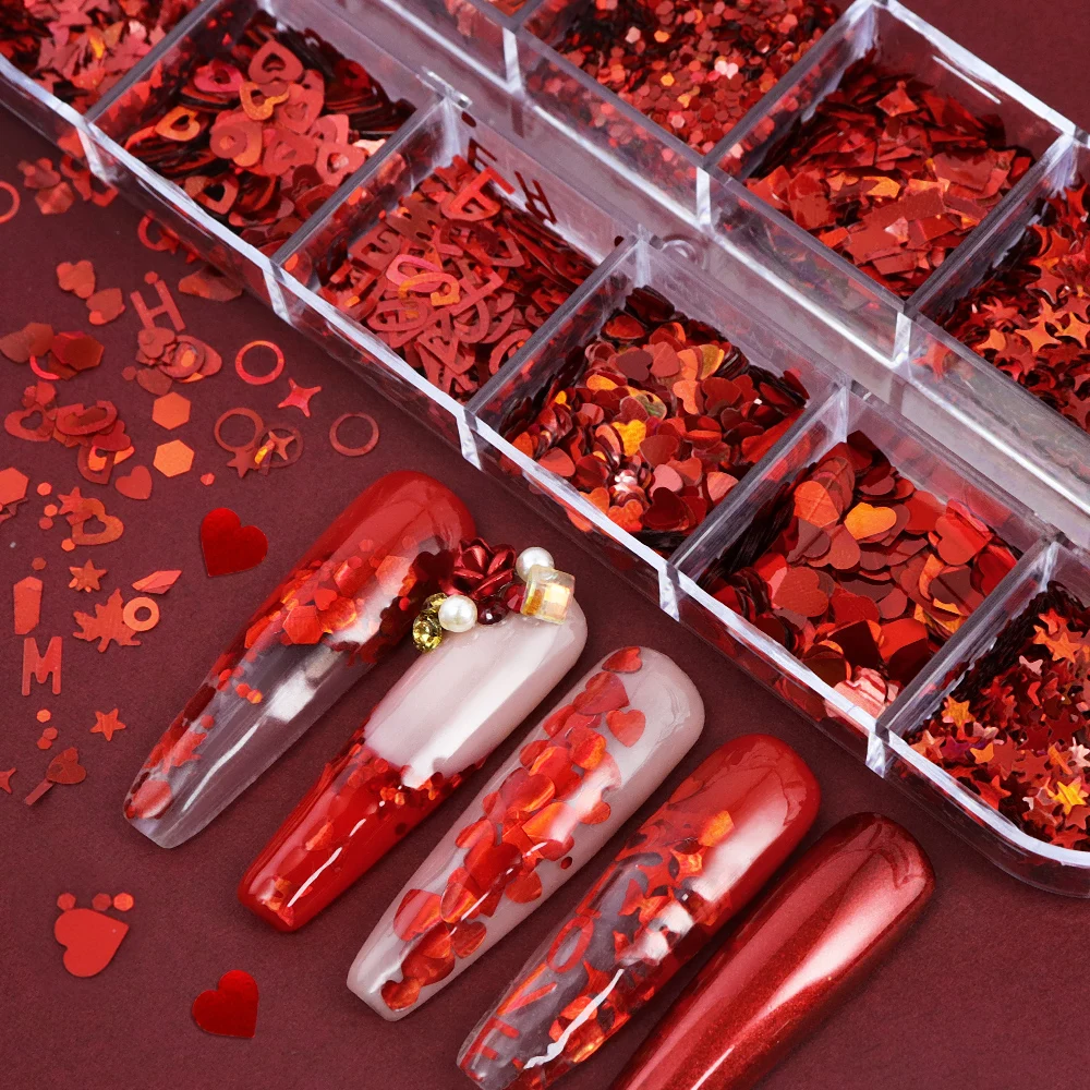 Flocons de paillettes holograp - Nail Art Valentines Day avis et prix