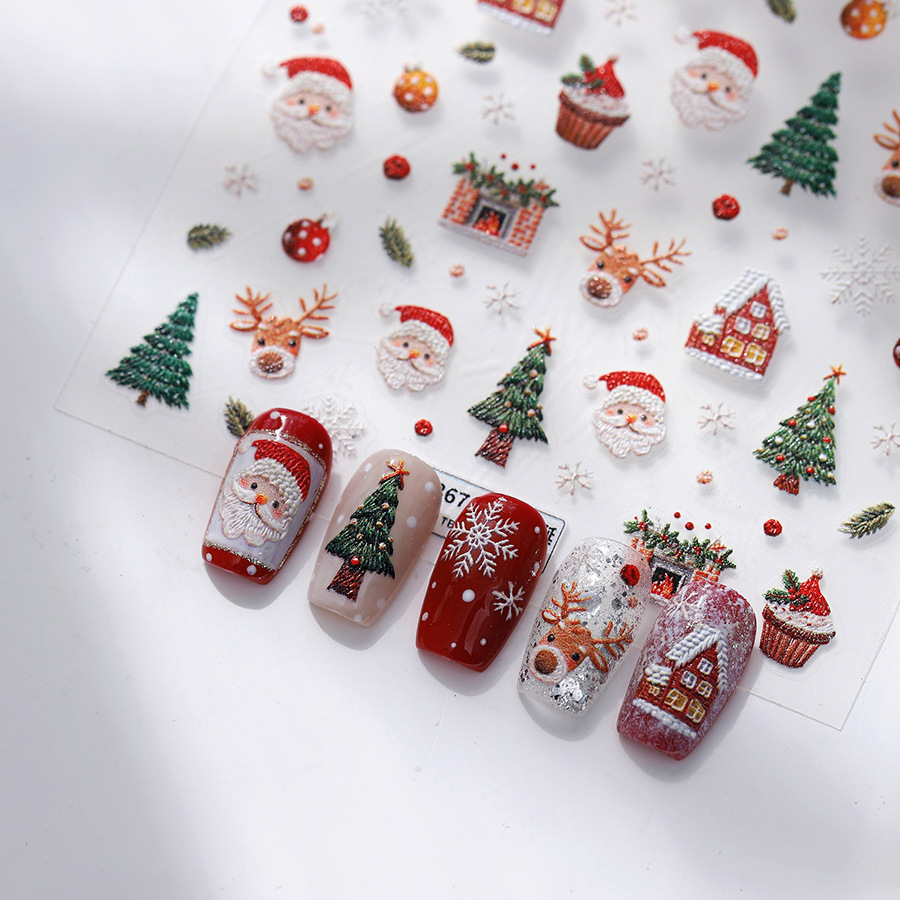 Autocollants pour ongles ours  - Nail Art Xmas Tree avis et prix