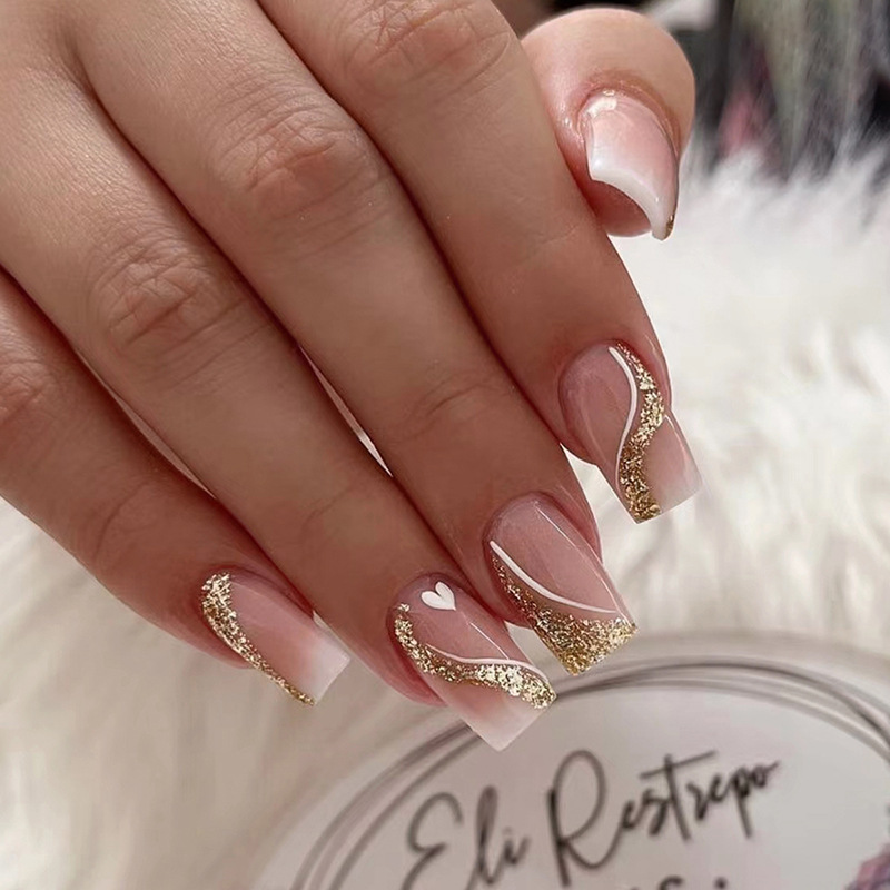 Faux ongles courts et moyens p - Press On Nail Set avis et prix