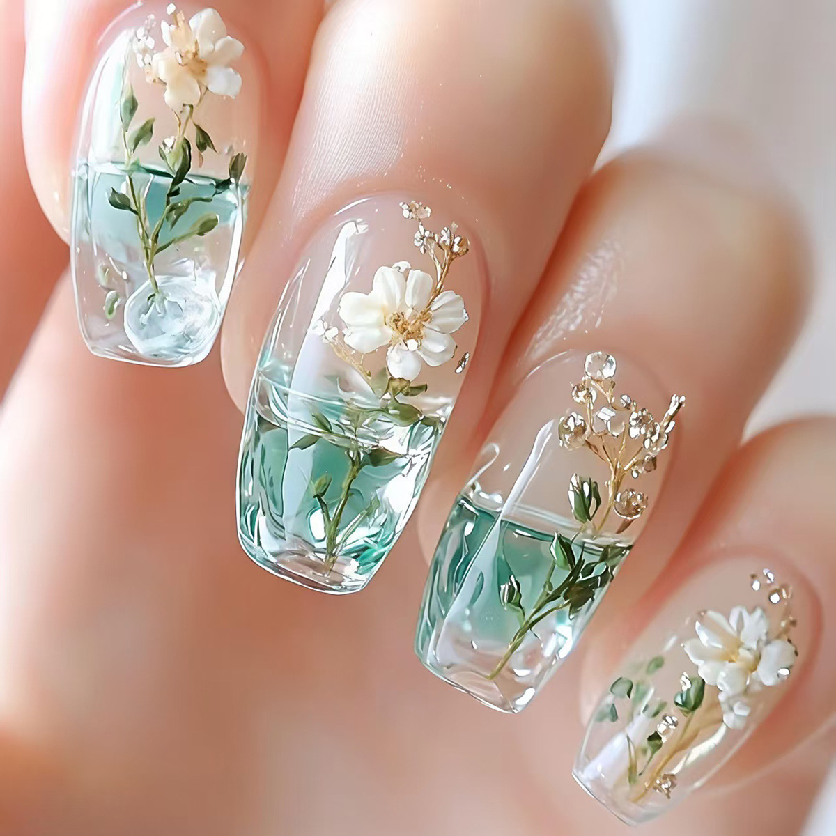 Faux ongles moyens pour femmes - Press On Nail Set avis et prix