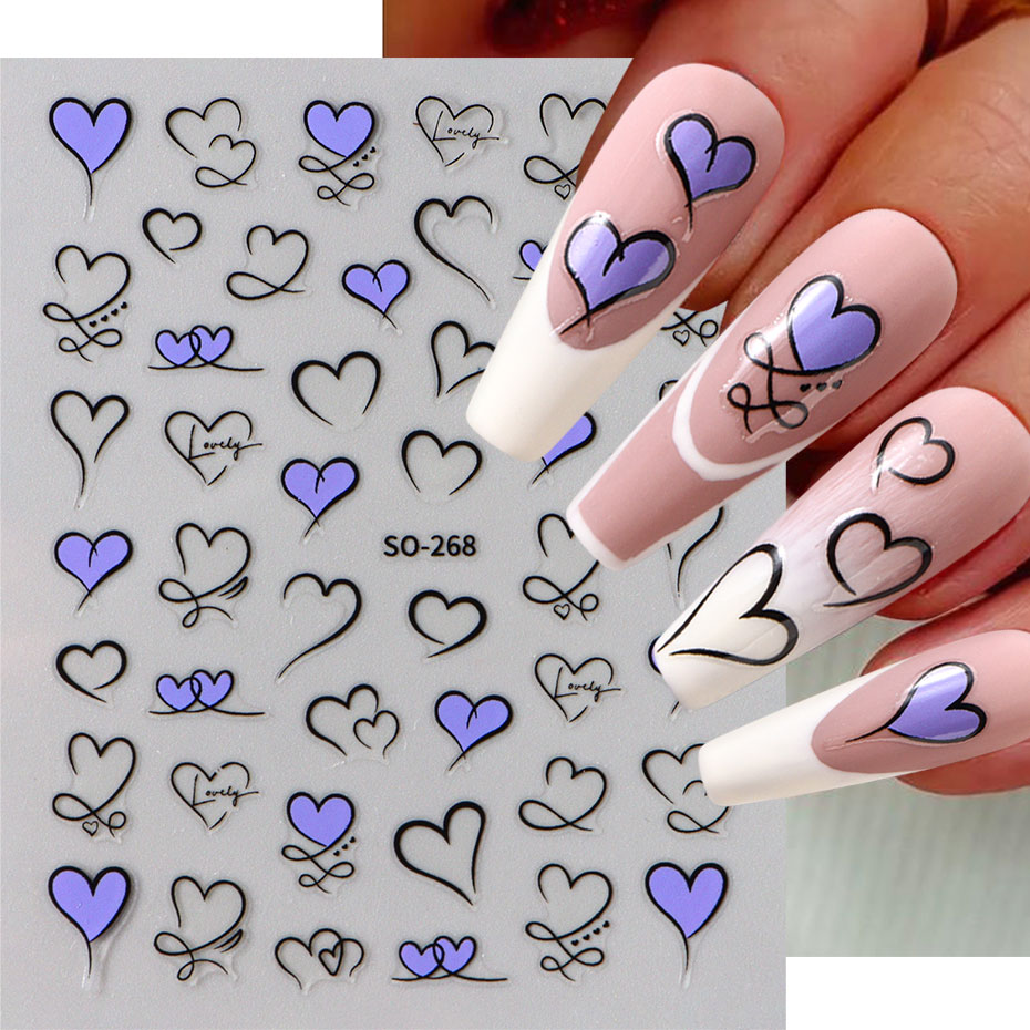 3 pièces Y2K or vague ligne co - Nail Art Valentines Day avis et prix