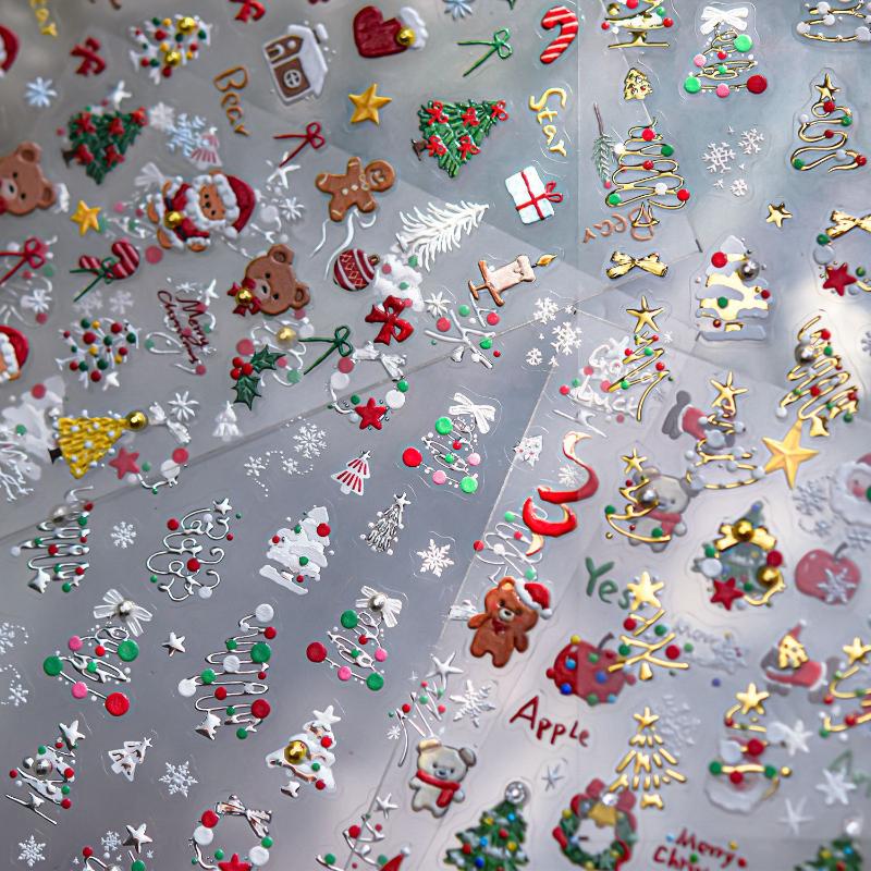 Autocollants 3D pour nail art  - Nail Art Xmas Tree avis et prix
