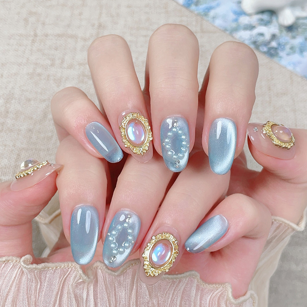 Kit de 10 faux ongles courts o - Nail Art Laki Laki avis et prix