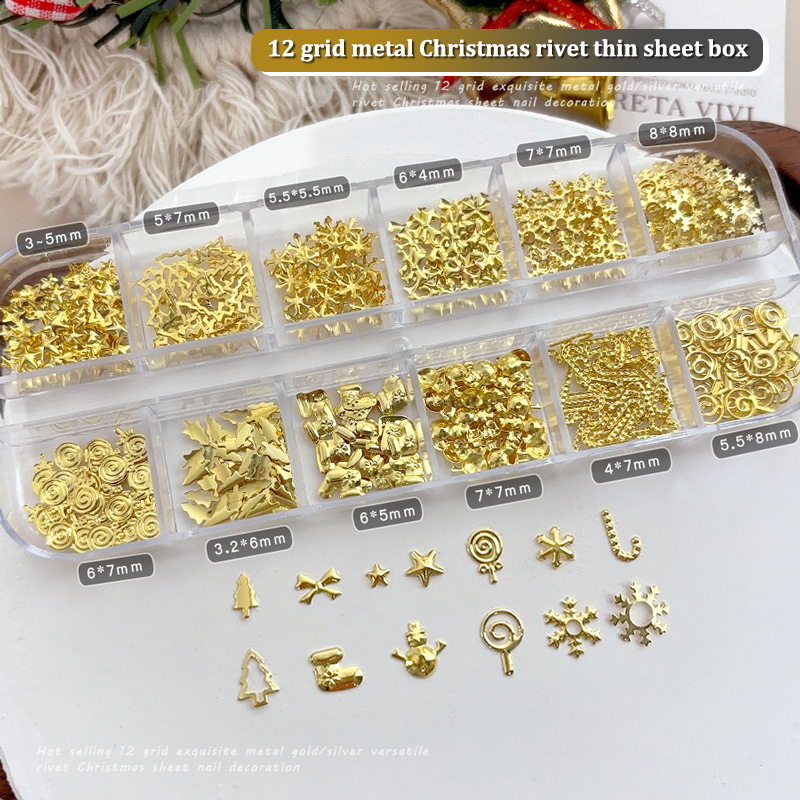 12 compartiments de décoration - Nail Art Xmas Tree avis et prix