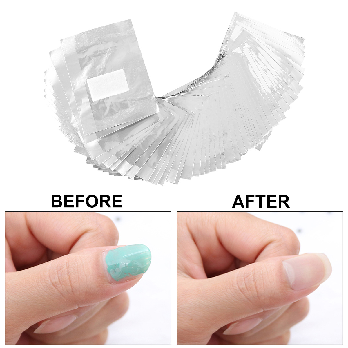 500/1000 pièces feuille d'alum - Nail Art Remove avis et prix